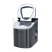  Portable Self Cleaning Ice Maker (Black Stainless Steel)