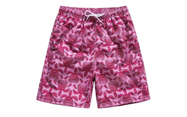 Funny Summer Swim Trunks for Kids, Quick Dry Swim Shorts for Boys and Girls, Bathing Suits, Swimwear, Swim Shorts with Various Colors & Designs, Quick Dry Nylon Shorts, Pink (Turtle), 11-12T
