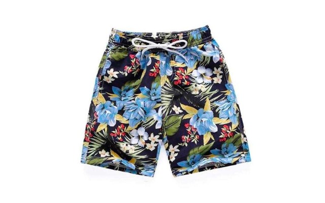 Funny Summer Swim Trunks for Kids, Quick Dry Swim Shorts for Boys and Girls, Bathing Suits, Swimwear, Swim Shorts with Various Colors & Designs, Quick Dry Nylon Shorts, Flowers, 5-6T