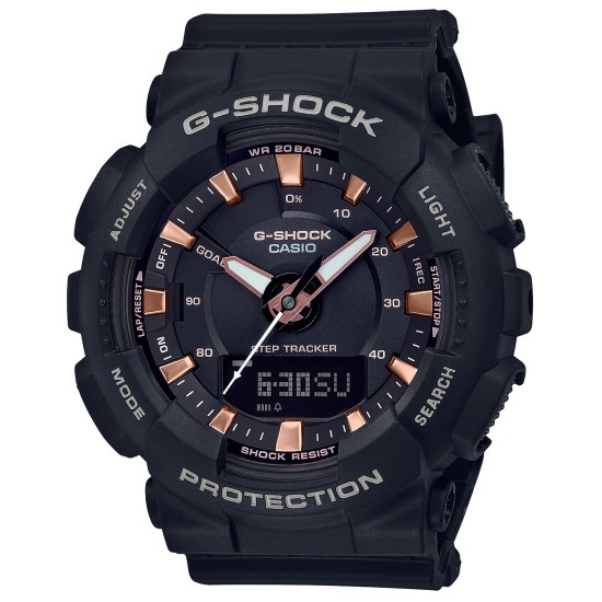  Casio GMAS130PA-1A Step Tracker Women’s Watch Black 49.5mm