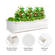 Garden Essentials Raised Garden Bed Vegetables & Flower Box Planter for Patio Backyard