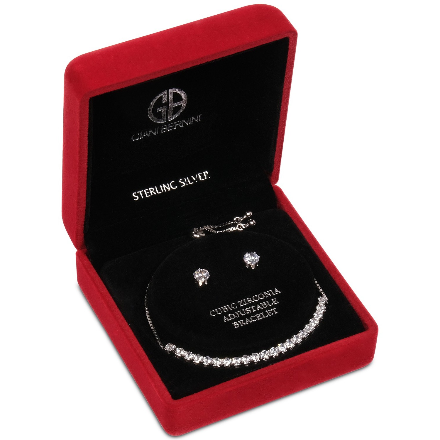 GIANI BERNINI Cubic Zirconia Bracelet and earrings Set in Sterling Silver $100 
