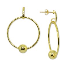 Giani Bernini Beaded Circle Drop Earrings in 18k Gold-Plated Sterling Silver