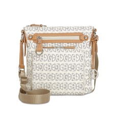 Giani Bernini Block Signature Crossbody Handbag, White