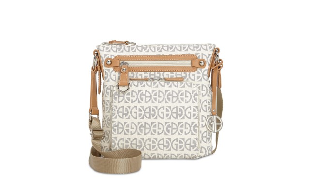  Block Signature Crossbody Handbag, White
