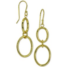 Giani Bernini Circle Drop Earrings in 18k Gold Over Sterling Silver