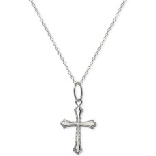 Giani Bernini Cross 18″ Pendant Necklace in Sterling Silver