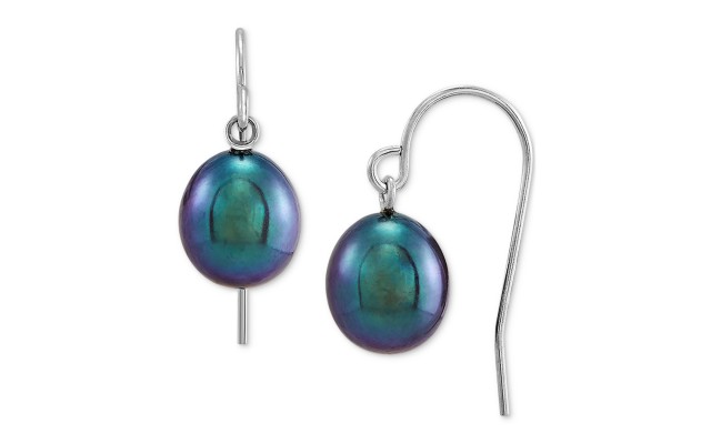  Cultured Freshwater Pearl (8-9mm) Drop Earring