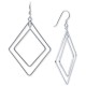  Double Geometric Drop Earrings in Sterling – Silver