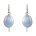  Grey Cultured Freshwater Pearl (7-8mm) Drop Earrings