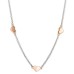  Heart 18″ Chain Necklace (Pink)