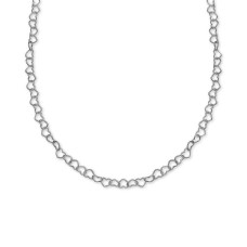 Giani Bernini Heart Link 18″ Chain Necklace in Sterling (Silver)