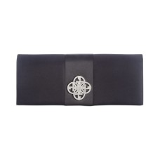 Giani Bernini Logo Ribbon Clutch Handbag, Black