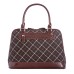  Plaid Croco Dome Satchel Handbag,Green