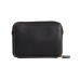  Turn-lock Glazed Crossbody Wallet, Black
