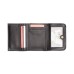 Turnlock Glazed Trifold Wallet, Black