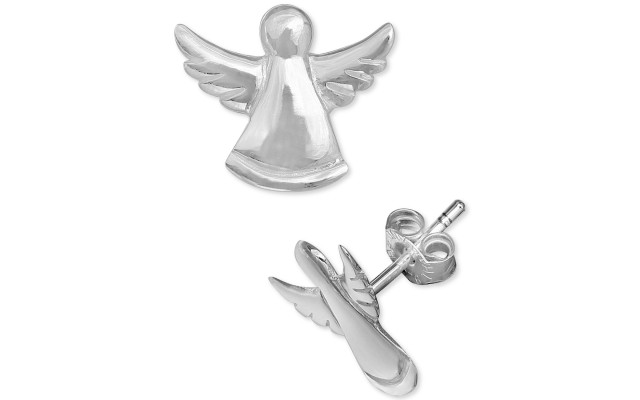  Women’s Angel Stud Earrings in Sterling (Silver)