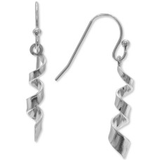 Giani Bernini Women’s Spiral Drop Earrings (Silver)