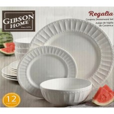 Gibson Home Hyprion or Regalia Ceramic Dinnerware Set