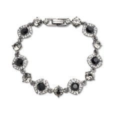 Givenchy Crystal & Stone Flex Bracelet (Gold)