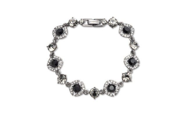  Crystal & Stone Flex Bracelet (Gold)
