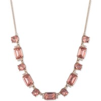 Givenchy Pave & Stone Collar Necklace, (16″ + 3″ extender)
