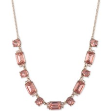 Givenchy Pave & Stone Collar Necklace, (16″ + 3″ extender)