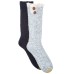  Cable Buttons Crew 2-Pack Chambray (Navy, 9-11)
