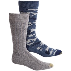 Gold Toe Men’s 2-Pk. Camo Socks (Blue-Gray)