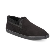 Gold Toe Men’s Twin Gore Faux-Suede Slippers (S-Dark Beige)