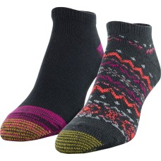 Gold Toe Women’s Lodge No Show Socks, 2 Pairs (Charcoal/Black, 9-11)