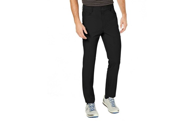  Men’s Lightweight Performance Stretch Pants (Black, 34X30)
