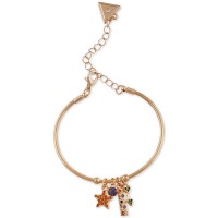 Guess Crystal Star Bangle Bracelet, Gold