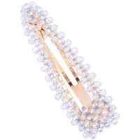 GUESS Gold-Tone Beaded Hair Barrette