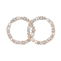 GUESS Medium Crystal Medium Hoop Earrings
