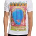 Men’s Laughing Skull Concert T-Shirt (White,S)