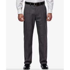 Haggar J.M. Men’s Classic/ Regular Fit Stretch Sharkskin Suit Pants (Grey – 40 x 30)