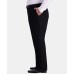  JM Men’s Big &amp; Tall Classic-Fit Stretch Flat-Front Dress Pants (Black 48X29)