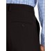  Men's Premium Comfort Straight Fit Flat Front Dress Pant (Black), Black, 36X29