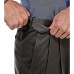  Men’s Premium No-Iron Classic-fit Expandable-Waist Pleat-Front Pant, Dark Grey, 34X29