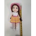 Handmade Amigurumi Crochet Wool Long Short Braided Hair Girls For Fun Game, Girl With Pink Hat - 5.51 inches, 5.51