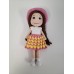 Handmade Amigurumi Crochet Wool Long Short Braided Hair Girls For Fun Game, Girl With Pink Hat - 5.51 inches, 5.51