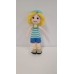 Handmade Amigurumi Crochet Wool Long Short Braided Hair Girls For Fun Game, Yellow Hair Girl - 5.51 inches, 5.51