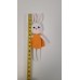Handmade Amigurumi Rabbit Toy Buddy Bunny Easter Bunny Doll For Kids Unicex, Orange Rabbit 2- 4.72 inches