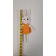 Handmade Amigurumi Rabbit Toy Buddy Bunny Easter Bunny Doll For Kids Unicex, Orange Rabbit 2- 4.72 inches