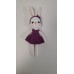 Handmade Amigurumi Rabbit Toy Buddy Bunny Easter Bunny Doll For Kids Unicex, Purple Rabbit- 5.11 inches