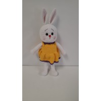 Handmade Amigurumi Rabbit Toy Buddy Bunny Easter Bunny Doll For Kids Unicex, Yellow Rabbit- 5.90 inches