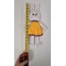 Handmade Amigurumi Rabbit Toy Buddy Bunny Easter Bunny Doll For Kids Unicex, Yellow Rabbit- 5.90 inches