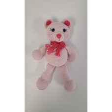 Handmade  Amigurumi Teddy Bear Stuffed Plush Animal Toy Sleeping Friend Doll