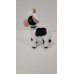 Handmade Amigurumi Wool Cute Little Cow Baby Plush Unicex Funny Kids Toy, Cow, 3.14 inches